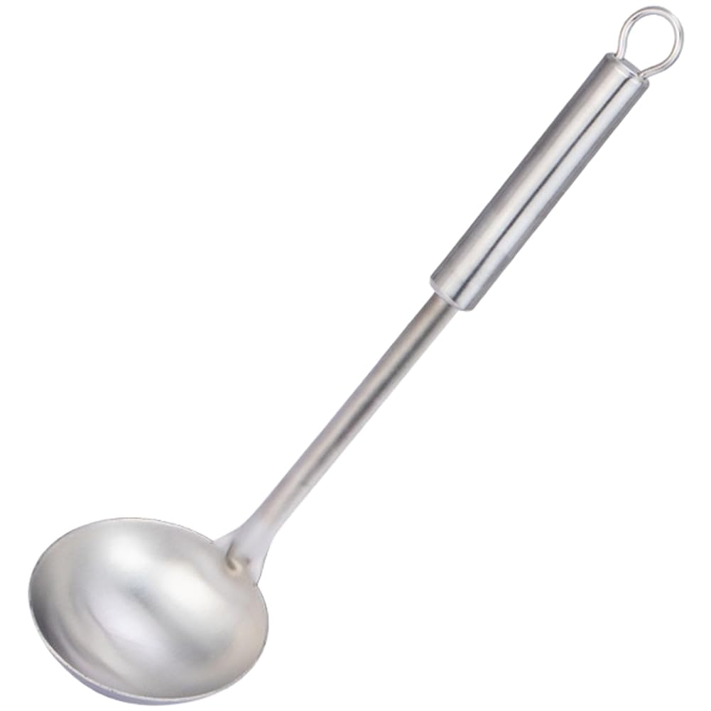 Juego de utensilios de cocina de acero inoxidable, 7 piezas con estante de almacenamiento, herramientas de cocina resistentes al calor con asas antideslizantes para freír y freír