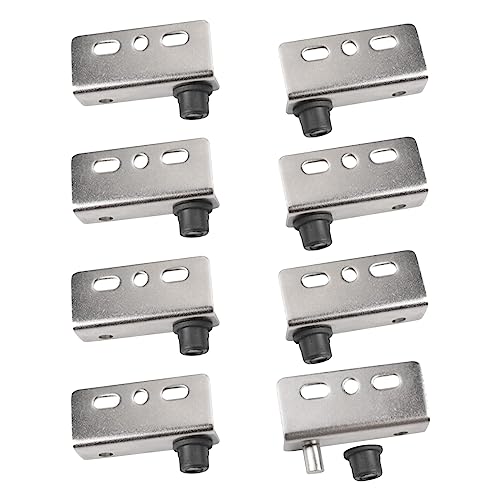 UFURMATE Pivote de hierro Bisagra, 4 juegos Armario de eje oculto Puerta pivotante Bisagras Gabinete Bisagras de puerta de madera con pasador para puerta de madera batiente libre (niquelado)