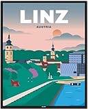 BLN PRINT Donau Linz (1) - Vintage Travel Poster