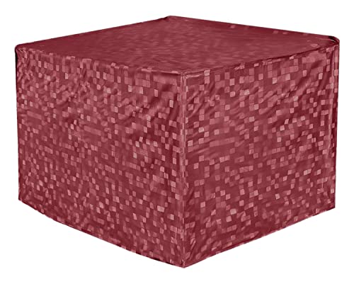 Image of Kuber Industries 3D Design PVC Window AC Cover for 2 Ton Capacity - Maroon (CTKTC01715), Standard
