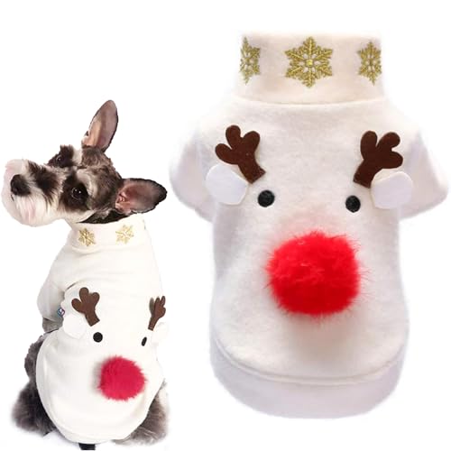 YISKY Ropa Perros Navidad, Suéter Navidad Mascotas, Disfraz Perro Gato de Navidad, Disfraces de Mascota de Navidad de Invierno, Ropa de Mascotas con Temas de Navidad, Ropa para Perros de Invierno