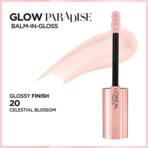 L'oreal Paris Glow Paradise Hydrating Lip Balm-In-Gloss With Pomegranate Extract & Hyaluronic Acid, Celestial Blossom, 0.23 Fl Oz #TOP1