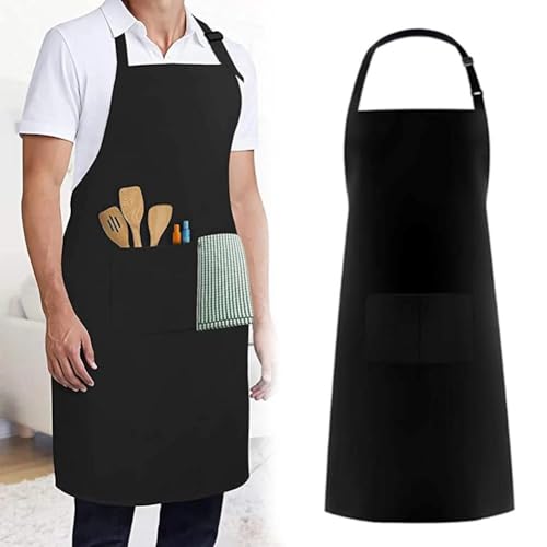Plus Size, Made of Polyester, Long Bib Design, Adjustable Apron, Kitchen Apron.