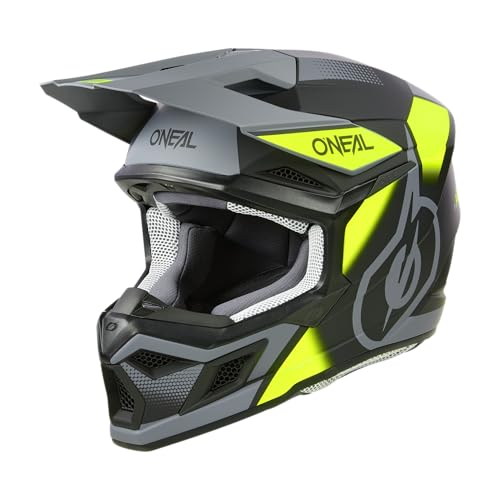 Kask O'NEAL 3SRS VISION czarny/neonowożółty/szary XL (61/62 cm)