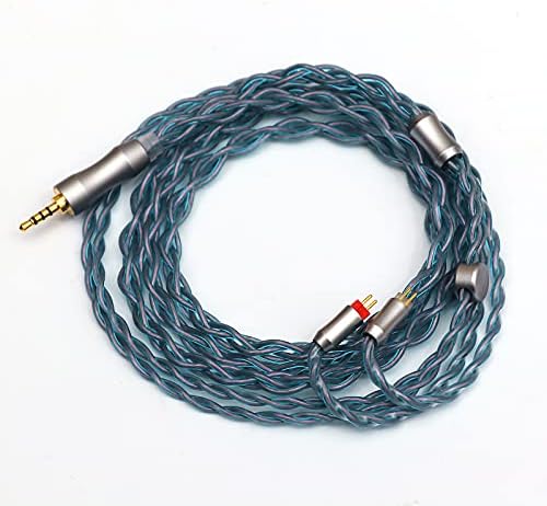 Linsoul Tripowin Zonie 16 Core Silver Plated Cable SPC Earphone Cable forKZ ZS10 PRO, ZSX, ZSN Pro, ZS10 Pro NF2u, Recessed 2pin IEMs (Recessed 2pin, 3.5mm, Gold)