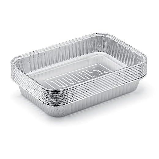 Weber Aluminum Drip Pans, 7.5 x 5 Inch, Set of 10