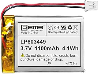 EEMB 3.7V 1100mAh 603449 Bateria Lipo ładowalny litowy polimerowy ze złączem JST - Upewnij się, że polaryzacja urządzenia pasuje do akumulatora przed zakupem!!!