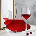 Culinaire Crystal Glass Wine Decanter - 60 Ounce Large Aerator or Carafe for White and Red Wine - 1800 ml Capacity - Gifts for Wine Lovers and Accessories