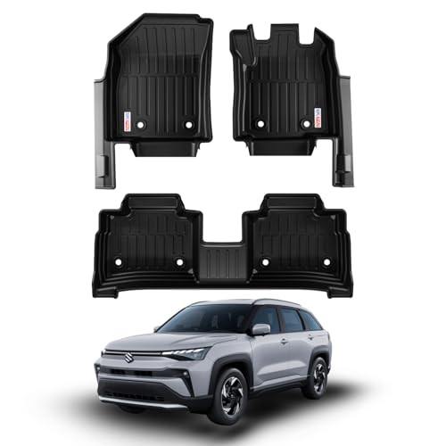 Image of Car Floor Mat for Victoris (2025 Onwards) Custom Fit, Heavy Duty & Anti-Slip 3D TPE Floor Mat | Easy to Clean, All Weather Resistant, Waterproof & Dustproof Car Foot Mat for Victoris