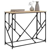 Couleur : chêne sonoma Tomostar Table Console, Console Meuble Table d\'entrée de Couloir chêne Sonoma 100x40x80 cm Bois d\'ingénierie