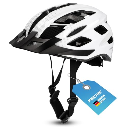 Casco de ciclismo urbano Fischer para adultos con luz trasera led