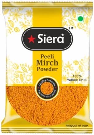 Boomers Polvo de chile amarilloPeeli Mirch Powder Picante, Deshidratado - 1 kg