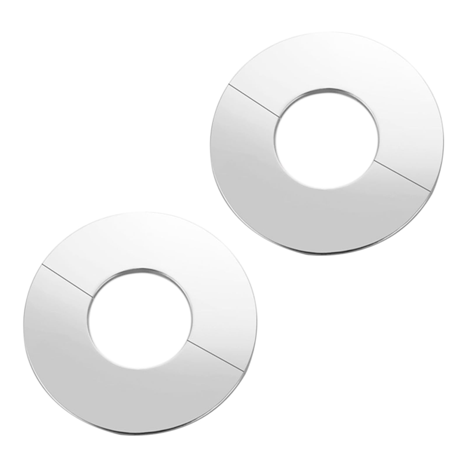 ALI2 2 pezzi rosone miscelatore doccia,rosone rubinetto, copertura tubo in acciaio inossidabile per rubinetti da doccia, rubinetti da cucina bagno (diametro interno 60 mm-diametro esterno 140 mm)
