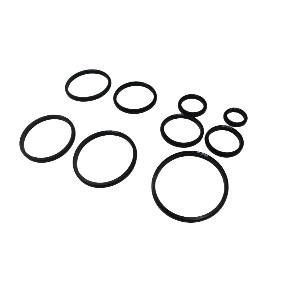 ‌LX Hydraulics 4C-4784 D-Ring Kit | SAE J2643 Certified NBR 90 Duro | Compatible with CAT Caterpillar Excavator Hydraulic Systems (Replaces 2701535 & 4C4784) | 80pc Oil-Resistant Hose Fitting Seals