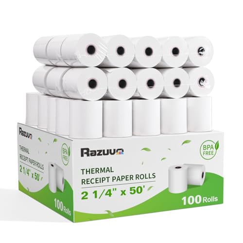100 Rolls 2 14 x 50 Thermal Receipt Paper White (Retail self checkout machine) Review