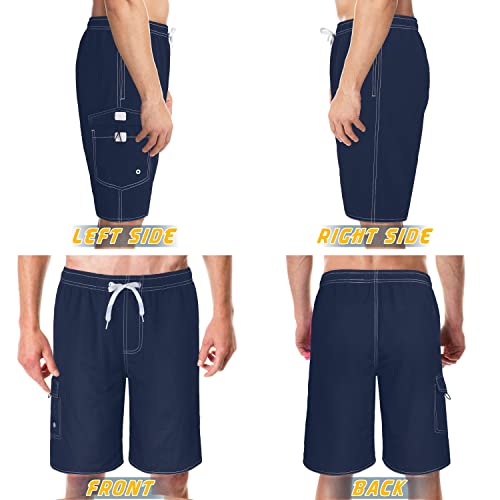 Image of Mens Swimming Trunks Swim Trunks Quick Dry Swim Shorts with Mesh Lining Funny Swimwear Bathing Suits