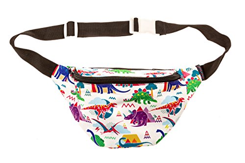 KANDYPACK Dinosaur Fanny Pack with Hidden Pocket Perfect for Raves and Festivals