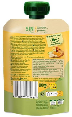 Miniatura 3 de Hero Solo Bolsitas Multifrutas con Galletas Bebé Desde 6 Meses, 18 x 100 g