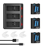 【純正品と完全に交換】Gopro Hero11/10/9 Black カメラに完全対応できます。電圧: 3.85V、容量: 1800mAh 数量: 3個。Gopro Hero 9Black/ Gopro Hero10 Black Gopro Hero11 と完全な互換性があります。冬場でもすべての美しい瞬間が記録できます。 【寒冷地対策】-20°Cまでの低温環境でも互換GoPro11/10/9 BLACK バッテリーを使用可能です。雪山/深山のような寒冷地での使用にバッテリーの耐寒性に心配しませ...