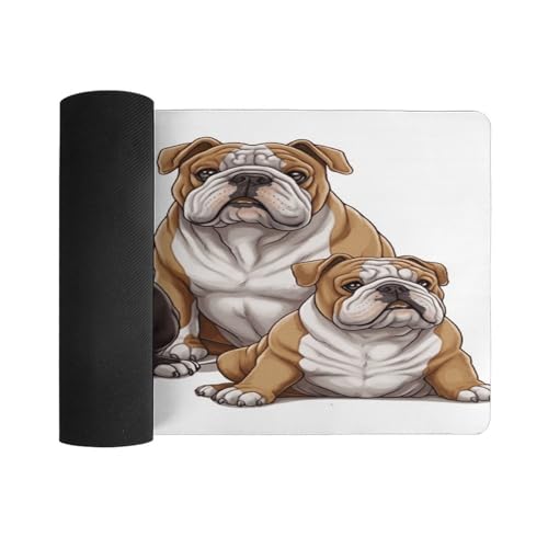 English Bulldogs1 Desk Pad con Base de Goma 30x60 cm miniatura 3