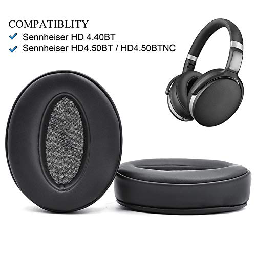 Almohadillas de reposición para orejera, compatibles con Sennheiser HD4.50BT, HD4.50, HD4.50BTNC, HD4.50SE, HD4.40BT, HD4.30G, HD4.20S, HD458BT, HD450, HD450BT, HD400S, HD350BT miniatura 5