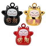Ipetboom 3pcs Bell Mummy Coffin Bulk Jewelry Charm Braclets Handmade Jewelry Bracelet Pendant Fengshui Fortune Small Dog Collar Mini Bell Copper Japanese-style Doorbell