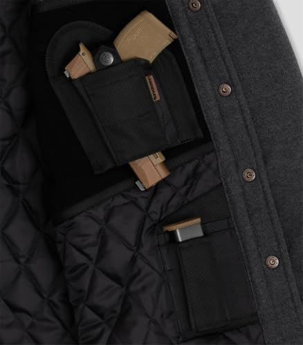 Image of Legendary Whitetails Men's Ccw Hooded Flannel Shirt Jacket Quilted Shacket