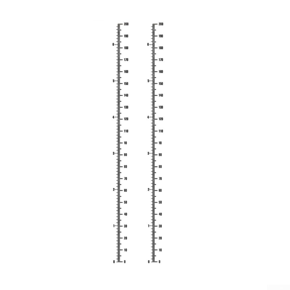 PVC Wall Sticker Height Ruler for Children's Room Decor, 2PCS Easy Installation and Removal without Damage