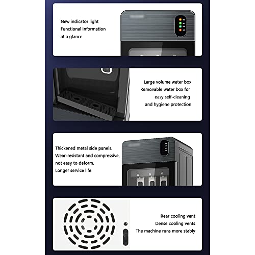 MNSRRN Automatic Vertical Water Dispenser, Intelligent Refrigeration Heating High-End Refrigerated Office Ice Warm Hot Automatic Tea Bar Machine