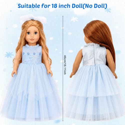 Princess Tulle Dress and Acceories with Veil for American 18 Inch Dolls - image 5