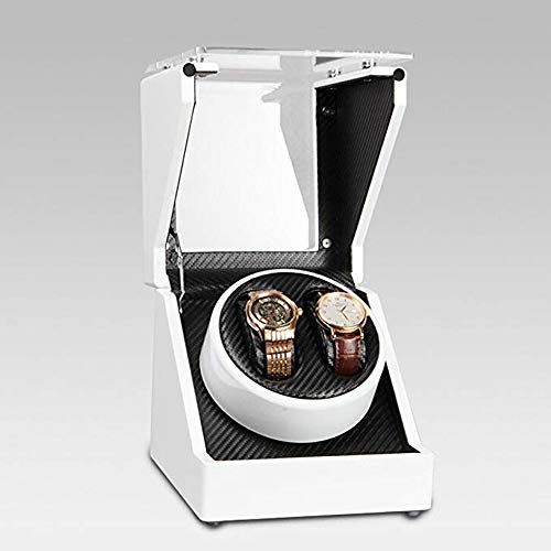 JQUEEN Double Watch Winder with Quiet Japanese Mabuchi Motor (White) - Thumbnail 4