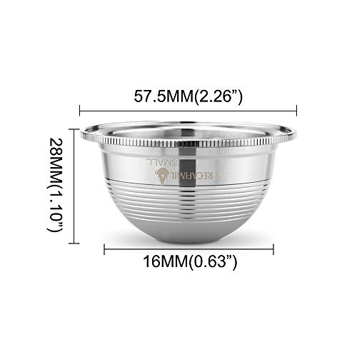 Cápsulas de café reutilizáveis Blusea, cápsulas de café em aço inoxidável, compatíveis com máquina d