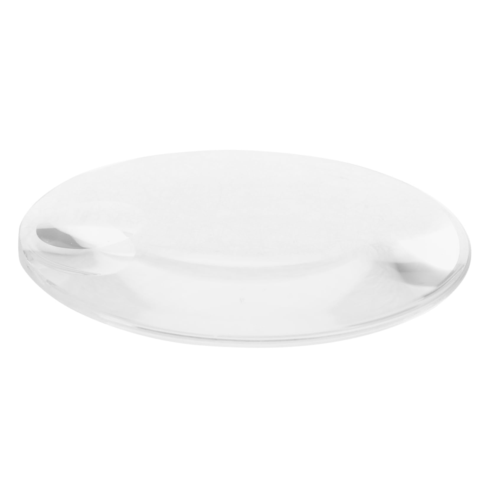 Cabilock Physics Teaching Tool 90mm Double Convex Lens Compact Glass Lens for Lab Outdoor Exploration