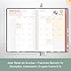 Häfft® Erzieher-Planer 2025/2026 A5 + Flying Flowers Hardcover Kita-Planer mit 1 Woche auf 2 Seiten für Organisation, Motivation und Inspiration, Erzieher-Kalender - nachhaltig & klimafreundlich