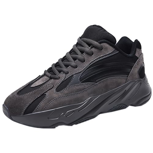 CHICMARK Mens and Women's Lace-Up Sports Trainers/Comfort Running Shoes,Walking Shoes Dark Grey CHICMARK Mens and Women's Lace-Up Sports Trainers/Comfort Running Shoes,Walking Shoes Dark Grey