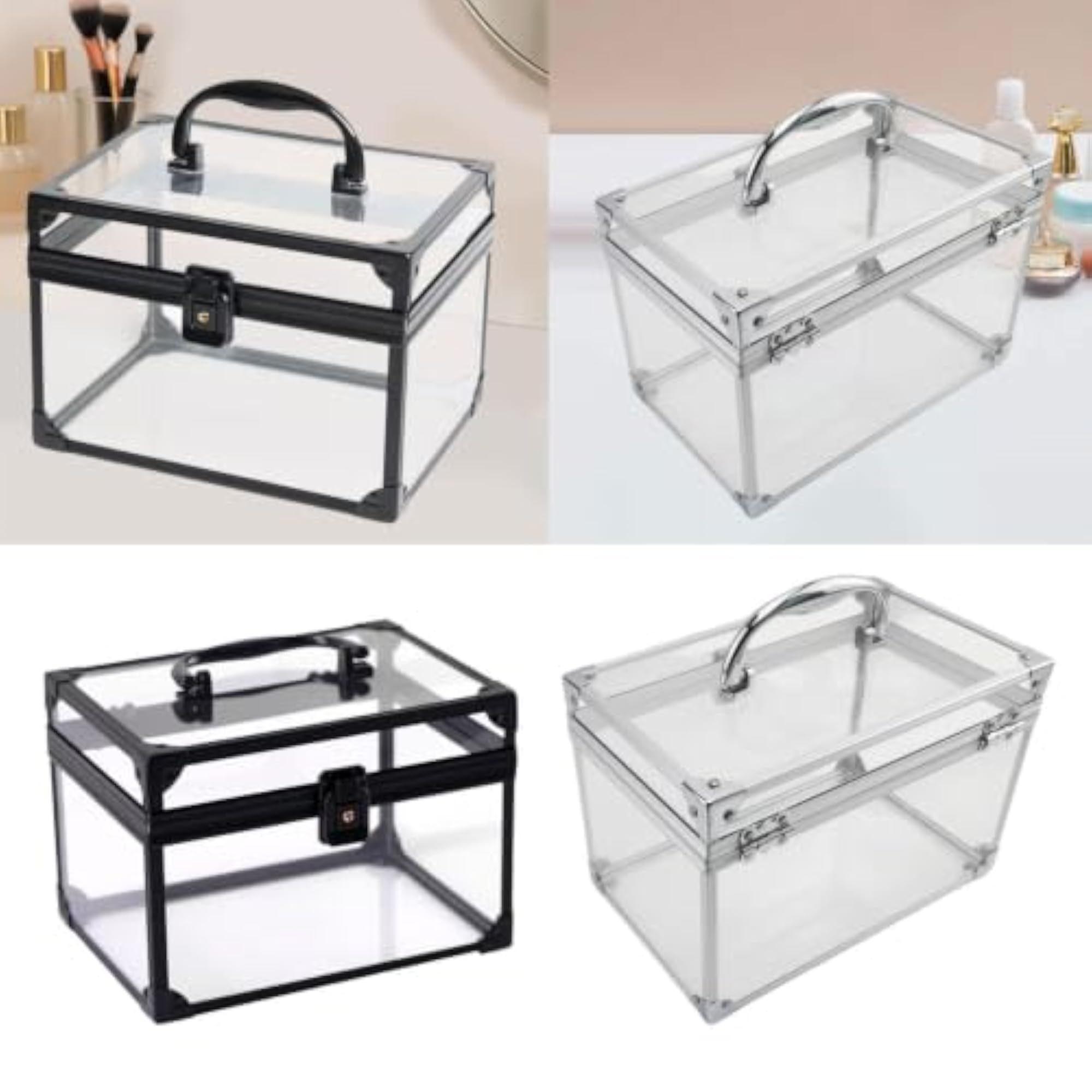 Acrylic Makeup Case Lightweight Toiletry Organizer for Vanity
