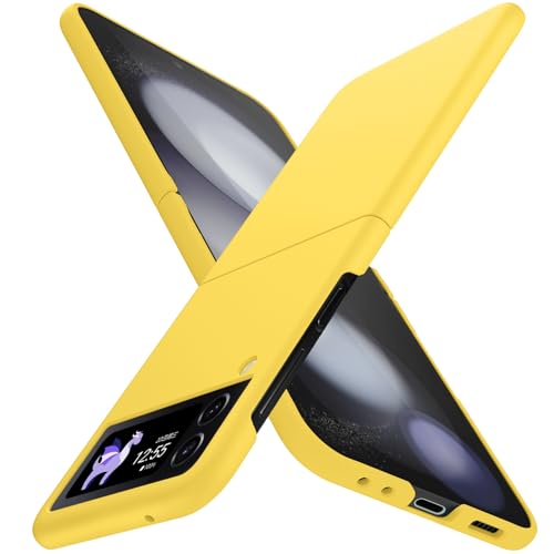 YUSHILANBO �P�[�X �Ή� Galaxy Z Flip4 �p�� �P�[�X ���^ �l�C �y�� ���΂ݖh�~ Z Flip4 �Ռ��z�� PC�f�� �V���v�� �n�[�h �T���X�� �����Y�ی� �Ռ��z�� �ϋv �l�C �g�уJ�o�[ �� -15-ZFLIP4-10