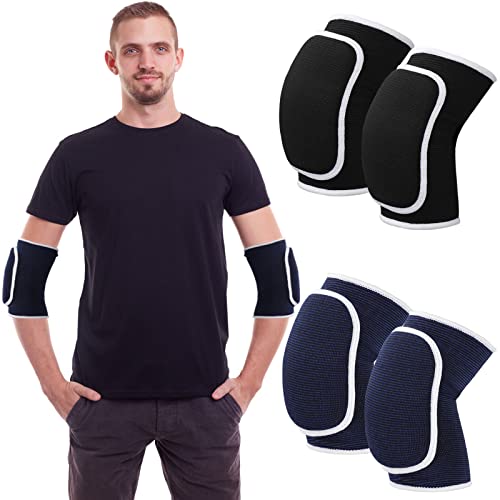 Wllhyf 2 Pairs Of Elbow Pads With Thicken Sponge Padding Breathable Elbow Wraps Arm Brace Support Fitness Tendonitis Support Strap For Kids Child Girls Boys Teens Men And Women #TOP7