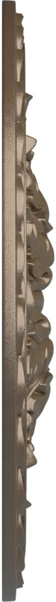 Ekena Millwork CM23BOWSS 23 5/8 OD x 3" ID x 2" P Bordeaux Deluxe Ceiling Medallion fits Canopies up to 4", Warm Silver