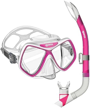 Mares Women's/Youth Ridley Combo Snorkel Kit - Dual Lens Mask & Anti-Splash Snorkel Set for Snorkeling image 5