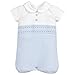 PAZ Rodriguez Body de punto para bebé o niño, color blanco blanco/azul 12 Meses