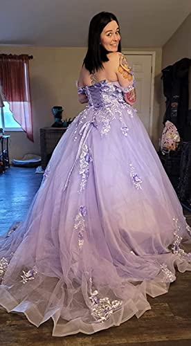 Black Off Shoulder Lace Applique Quinceanera Dresses With Train For Girls Long Tulle Sweetheart Ball Gown Size 12 #TOP4