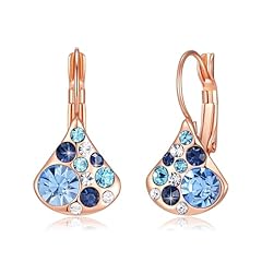 Blue Main Crystal/Rose Gold-tone