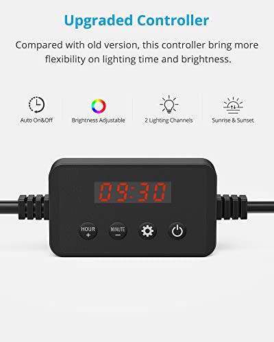 NICREW ClassicLED Plus Planted Aquarium Light, Full Spectrum LED Fish Tank Light with Timer Controller, Color… - Image 5