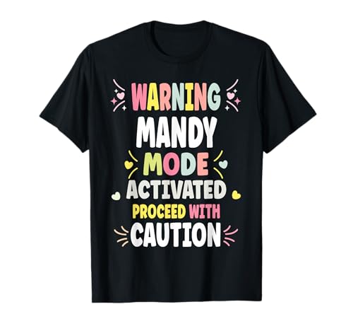 Image of MANDY Personalized Women's Gift Custom MANDY T-Shirt