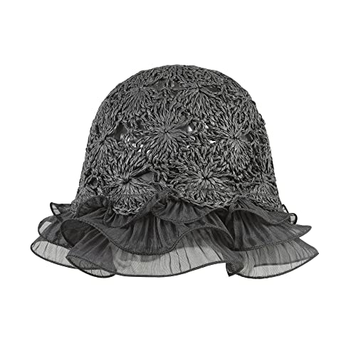 Sun Hat Womens Straw Hat Pearl Hats Summer Beach Hat Sun Visor Packable Beach Bucket Cute Cool Hat Sun Visors Hat With Lace #TOP1