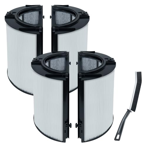Paquete de 2 filtros purificadores de aire 2 en 1 para ventilador de torre purificador de aire Dyson Pure Cool DP04 HP04 HP06 HP07 HP09 PH01 PH02 PH03 TP04 TP06 TP07 TP09, 360° H13 True HEPA y filtro