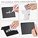 Mini Chalkboard Sign 30Pcs L-Shaped Erasable Chalkboard Sign with 2 Pen & 2 Cloth Multi-Purpose Small for Buffet, Stall, Retail Shop, Party