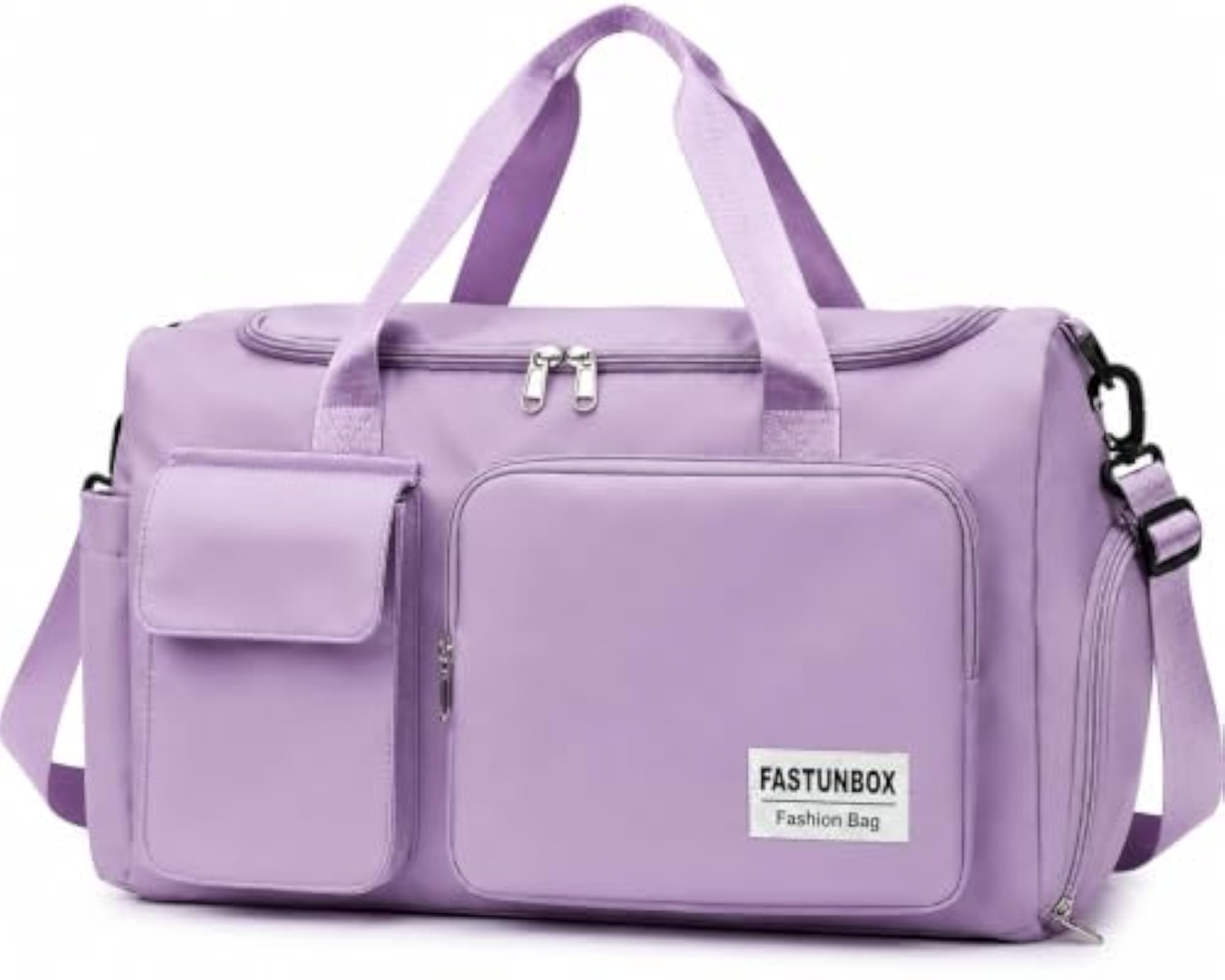 Travel Duffle Bag with Shoe Compartment & Wet Pocket, Large Capacity