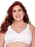 Ilusion 7306 - Women's Full Coverage Wireless U-Back Bra - White, 38C
